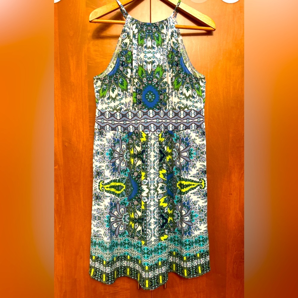 LONDON TIMES boho print dress, size 14